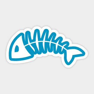 Fish bones - super cool, simple design Sticker